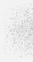 Network Mesh Random Procedural Art background illustration