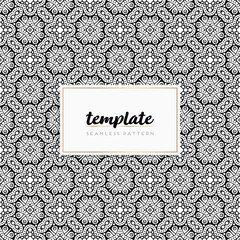 Colorful mandala seamless pattern vector