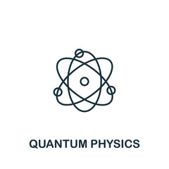 Quantum Physics icon from science collection. Simple line element Quantum Physics symbol for templates, web design and infographics