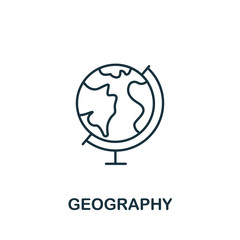 Geography icon from science collection. Simple line element Geography symbol for templates, web design and infographics
