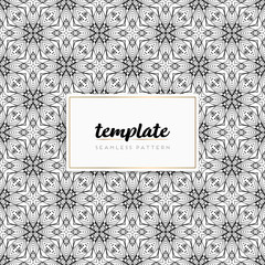 Colorful mandala seamless pattern vector