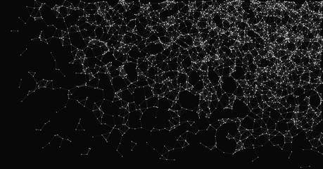Network Mesh Random Procedural Art background illustration