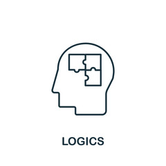 Logics icon from science collection. Simple line element Logics symbol for templates, web design and infographics