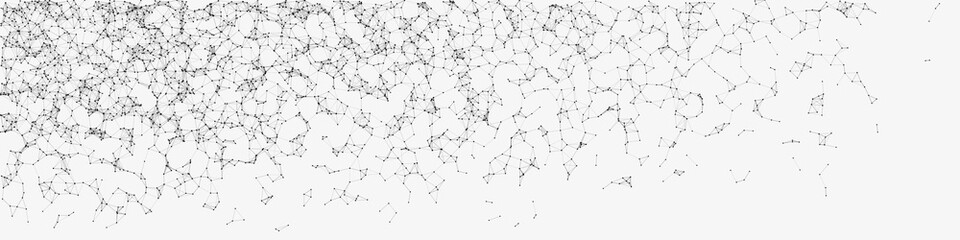 Network Mesh Random Procedural Art background illustration