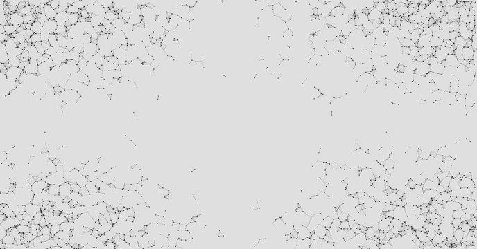 Network Mesh Random Procedural Art background illustration