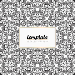 Colorful mandala seamless pattern vector