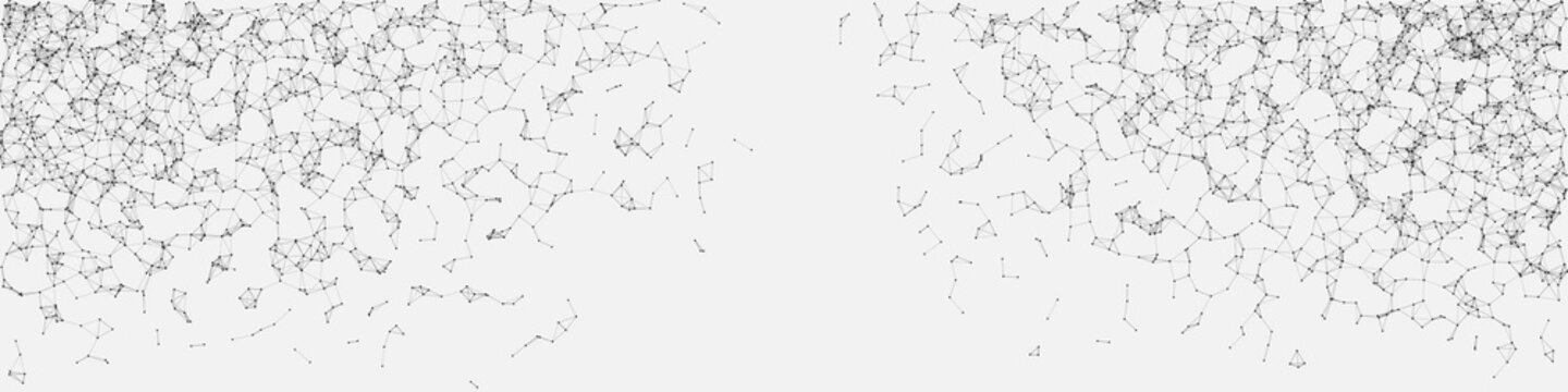 Network Mesh Random Procedural Art background illustration