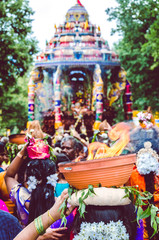 Hindufest in Hamm Uentrop im Ruhrgebiet