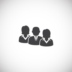 Business people related icon on background for graphic and web design. Creative illustration concept symbol for web or mobile app