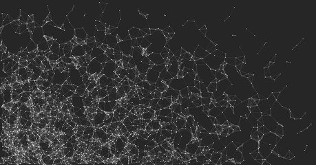 Network Mesh Random Procedural Art background illustration