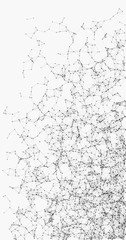 Network Mesh Random Procedural Art background illustration