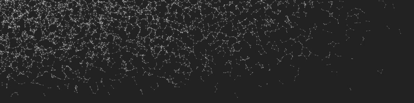 Network Mesh Random Procedural Art background illustration