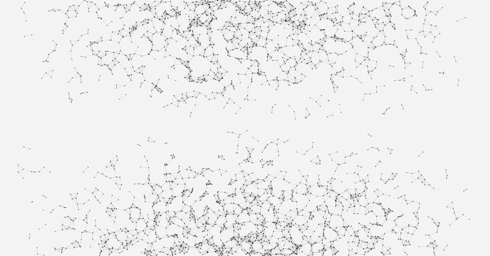 Network Mesh Random Procedural Art background illustration