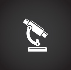 Quarantine related icon on background for graphic and web design. Creative illustration concept symbol for web or mobile app