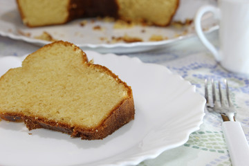 Delicious and tasty homemade vanilla cake