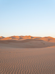Fototapeta na wymiar Sand dunes in Dubai