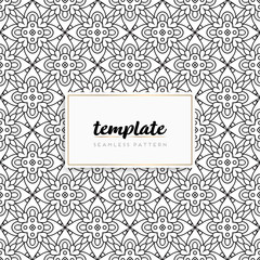 Colorful mandala seamless pattern vector