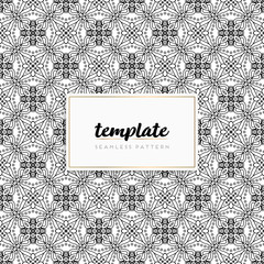 Colorful mandala seamless pattern vector