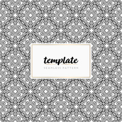 Colorful mandala seamless pattern vector