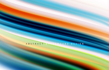Abstract background - fluid color gradient waves, with dynamic motion line effect. Vector Illustration For Wallpaper, Banner, Background, Card, Book Illustration, landing page
