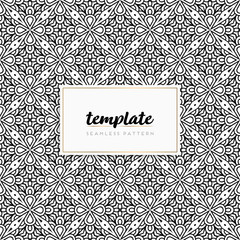 Colorful mandala seamless pattern vector