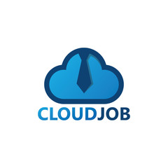 Cloud Job Logo Template Design