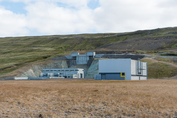 Budarhals hydroelectric power plant in Iceland