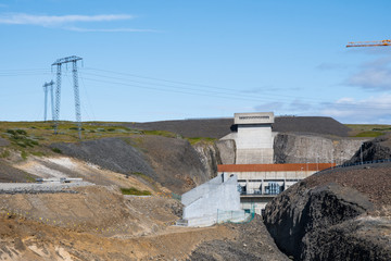 Sultartangi hydroelectric power plant in Iceland