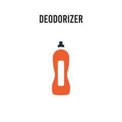 deodorizer vector icon on white background. Red and black colored deodorizer icon. Simple element illustration sign symbol EPS