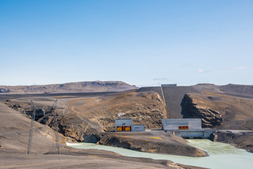 Vatnsfell Hydroelectric power plant in Iceland