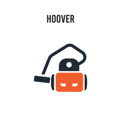hoover vector icon on white background. Red and black colored hoover icon. Simple element illustration sign symbol EPS