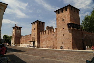 Fototapeta na wymiar Verona - Castelvecchio - Overview