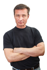Fototapeta premium Portrait of a Mature emotional man