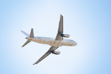 This is a plane in the sky