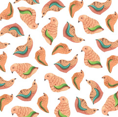 seamless pattern with birds