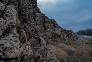 rocks in the mountains