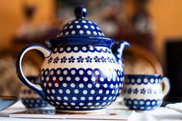 Handmade pottery produced in Boleslawiec