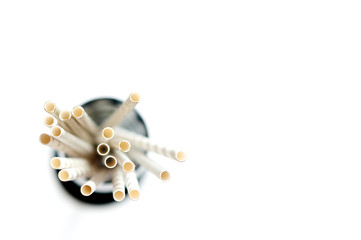 juice cans in a glass