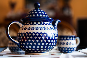 Handmade pottery produced in Boleslawiec
