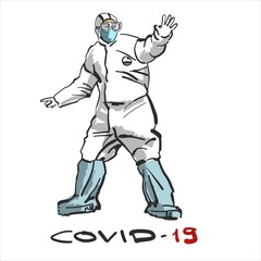 doctors - heroes rescuers fighting coronavirus covid-19