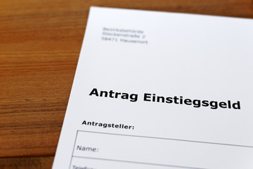 Antrag Einstiegsgeld