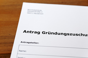 Antrag Gründungszuschuss