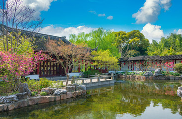 Fototapeta premium Garden scenery of Guyi Garden, Shanghai, China