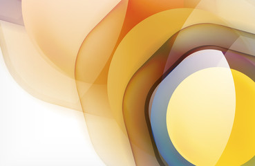 Fototapeta premium Abstract background - glass shiny transprent hexagon shapes overlapping eath other. Vector Illustration For Wallpaper, Banner, Background, Card, Book Illustration, landing page