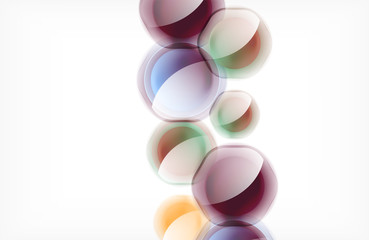 Abstract background - glass shiny transprent hexagon shapes overlapping eath other. Vector Illustration For Wallpaper, Banner, Background, Card, Book Illustration, landing page