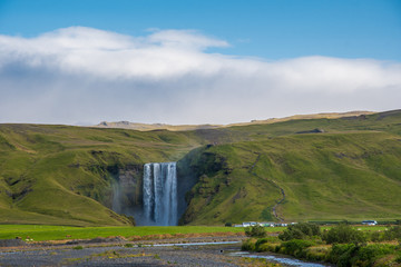 Fototapeta premium Skogafoss waterfall in south Iceland