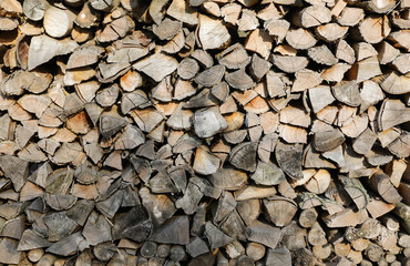 Feuerholz Stapel
