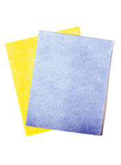 Hygienic napkins on a white background