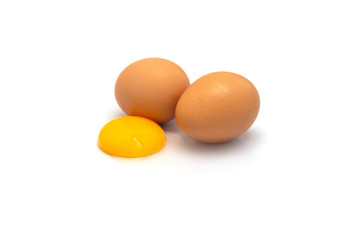 eggs isolated on a white background