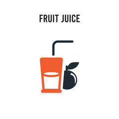 Fruit juice vector icon on white background. Red and black colored Fruit juice icon. Simple element illustration sign symbol EPS